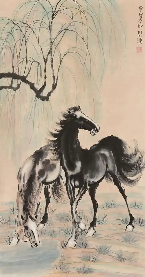 徐悲鸿《骏马图》