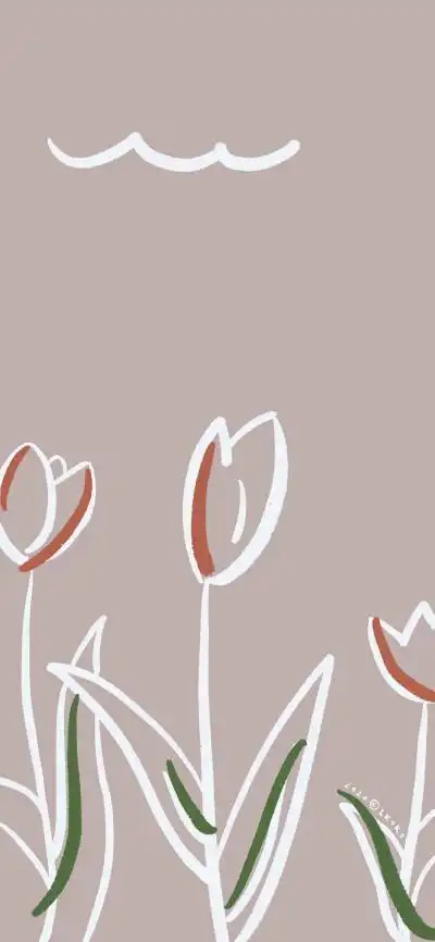 见logo 渐变纯色/手绘动物/聊天背景/小清新ins/花朵插画/锁屏壁纸