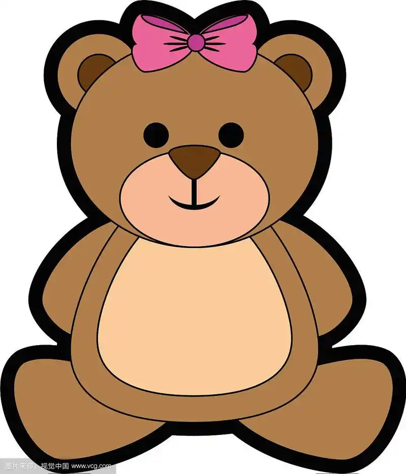 熊可爱的卡通