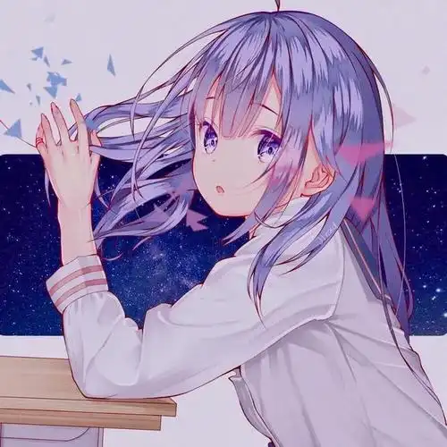 动漫头像,梦幻紫色系动漫头像第三期