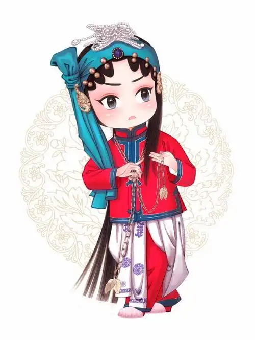 q版京剧人物粉墨登场,国粹卖起萌来,竟然也这么可爱