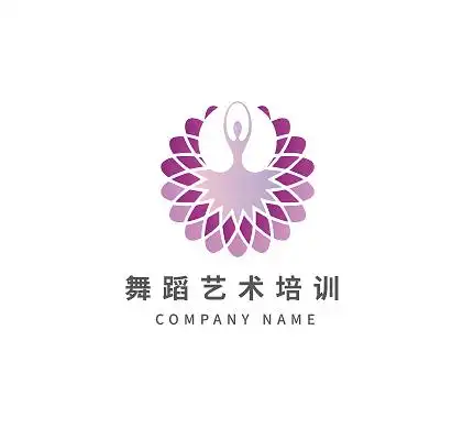 舞蹈学校标志跳舞标志logo模板设计舞蹈logo
