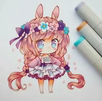 12星座马克笔手绘摩羯座清纯可人天秤座让人不敢靠近