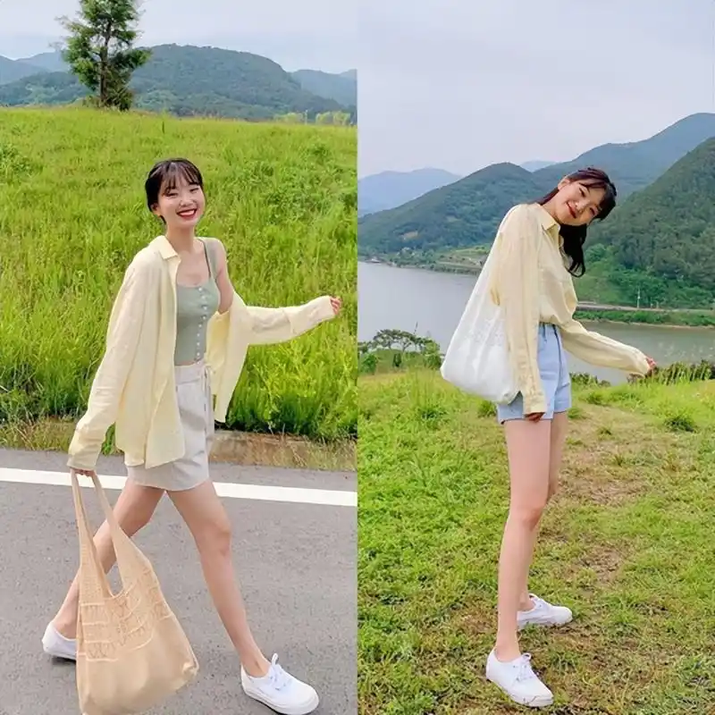 被韩系小姐姐的搭配美翻了!get这些穿衣方式,夏季穿正合适