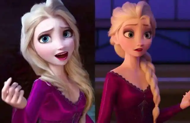 冰雪奇缘:当艾莎换上披肩长发,艾莎更显自由与亲和_睡衣_魔法_公主