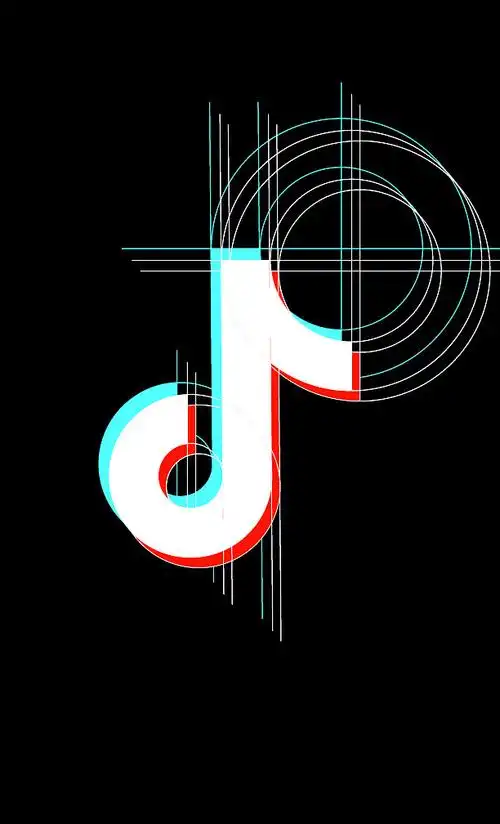 临摹抖音logo