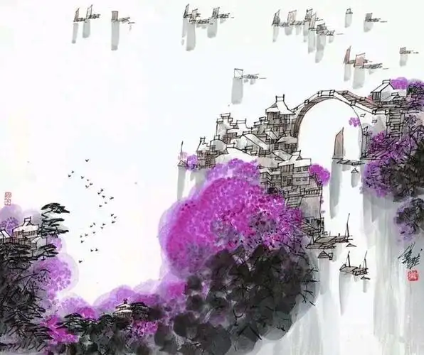 锦绣江南之美——叶维山水画欣赏