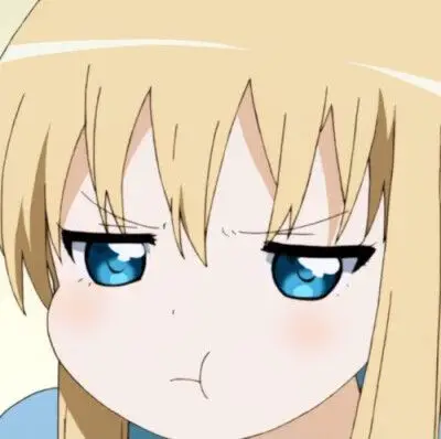 二次女头可爱生气卡通动漫