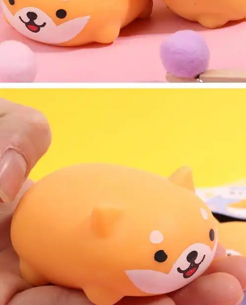 定制包子解压玩具柴犬捏捏乐发泄减压玩具手捏学生超萌团子整蛊 夜光