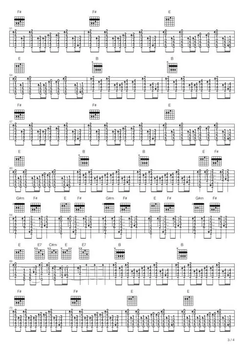 郑钧《流星》吉他谱