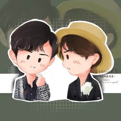 插画练习ggdd陈情令演唱会造型小系列肖战王一博