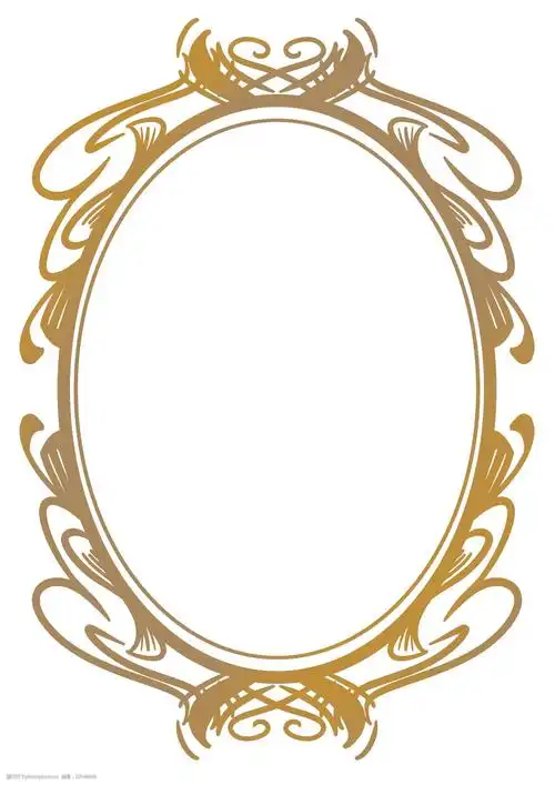 华丽的欧式边框插画