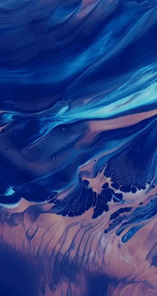 蓝色海浪质感背景图片