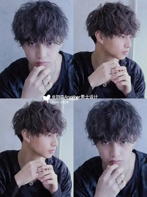 78不再是一次性造型78男生秋冬凌乱蝴蝶烫