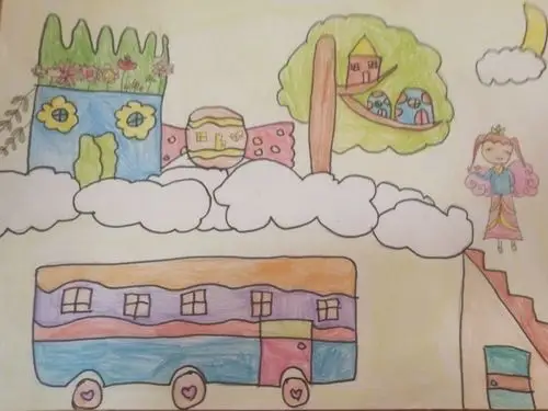 东康新教育学校— 三年级美术 《彩色的梦》课程作业展示