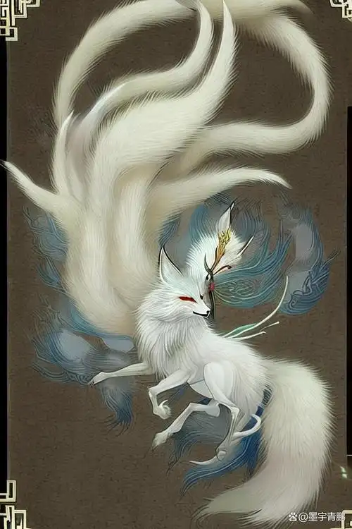 山海经九尾狐德至鸟兽则狐九尾