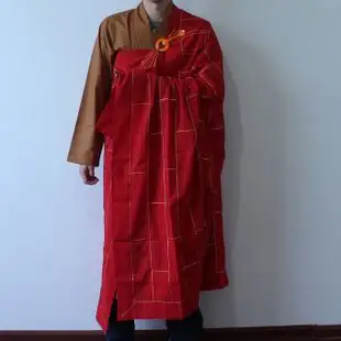 了尘和尚新款红色袈裟祖衣僧衣服装七衣缦衣曼衣佛教用品 新品上架