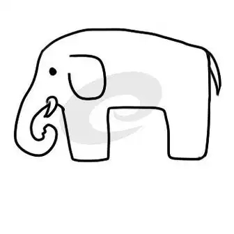 大象的简笔画大象的简笔画简单