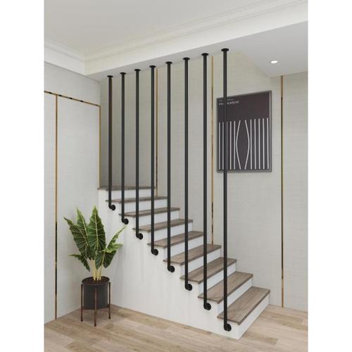 铁艺楼梯扶手护栏简约现代家用室内阳台窗户栏杆轻奢别墅防护围栏