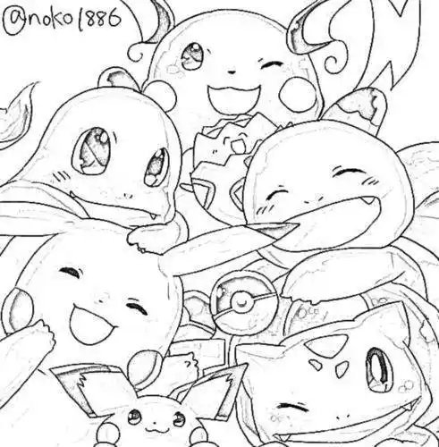 比较好画的神奇宝贝简笔画正面(简笔画神奇宝贝大全简单的)彩铅绘神奇