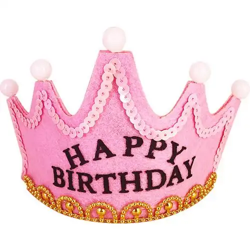 发光生日帽子宝宝周岁成人装扮皇冠创意帽儿节日装扮用品