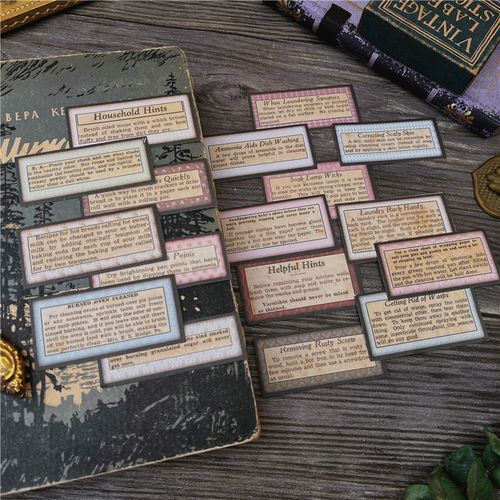 复古配色英文小短句手帐tn素材人生格言 timholtz风 junk journal