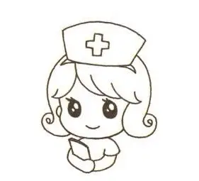 白衣天使护士简笔画图片