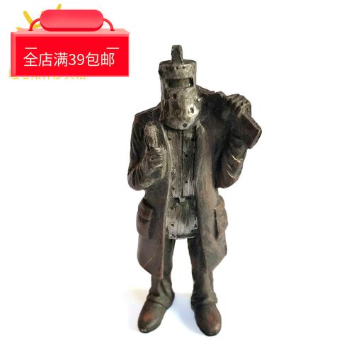 心理沙盘沙具中小学教学教具模型蒙面枪手铁面人儿童玩具强盗摆件