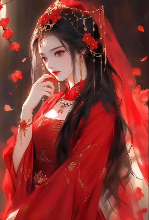 古风红色系列头像|陌上香枕上伤