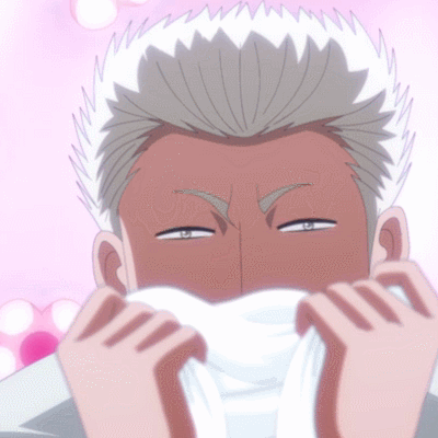 眯眯眼问味道男士白头发gif动图_动态图_表情包下载_soogif