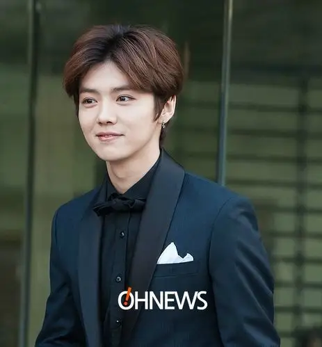 第3届gaon chart k-pop awards颁奖礼 鹿晗 luhan 鹿鹿今天是中分头