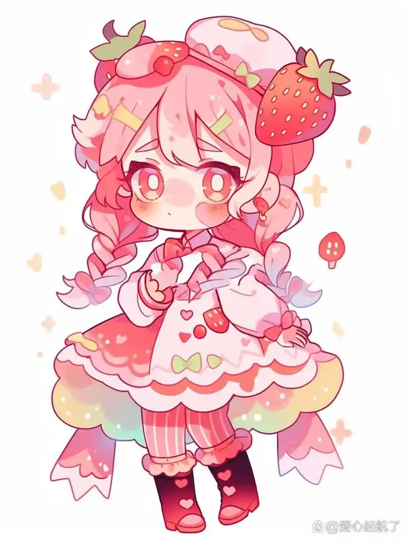 q版漫画-草莓女孩          授权请私信