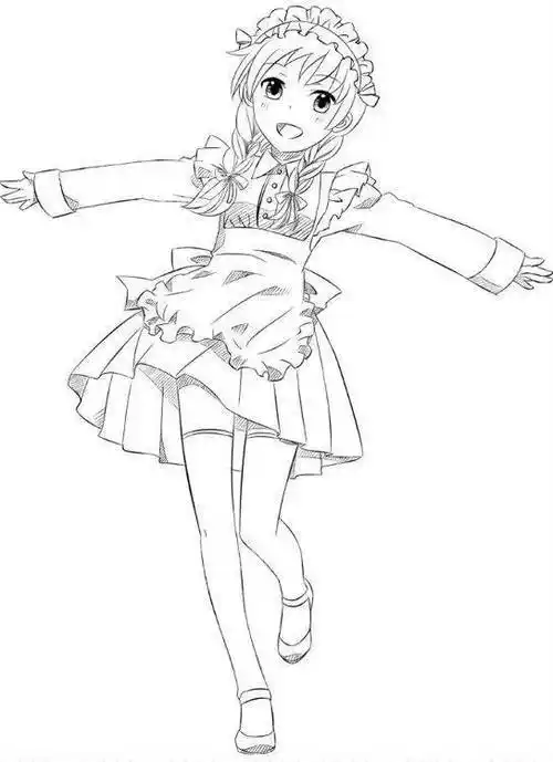 卡通简笔画小美女头像女生头像