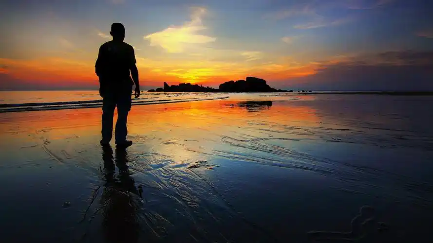 日落下的背影1680x1050分辨率下载,日落下的背影,高清图片,壁纸-桌面