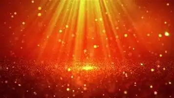 大气金红色光线粒子背景