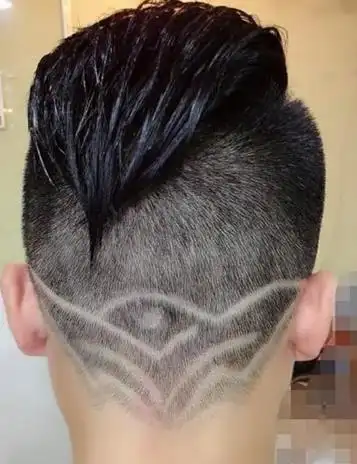 男士霸气简单发型雕刻图案