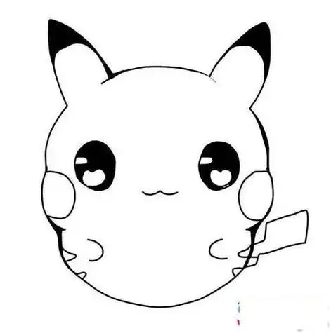 卡通人物简笔画皮卡丘q版皮卡丘动漫简笔画皮卡丘简笔画教程步骤彩色