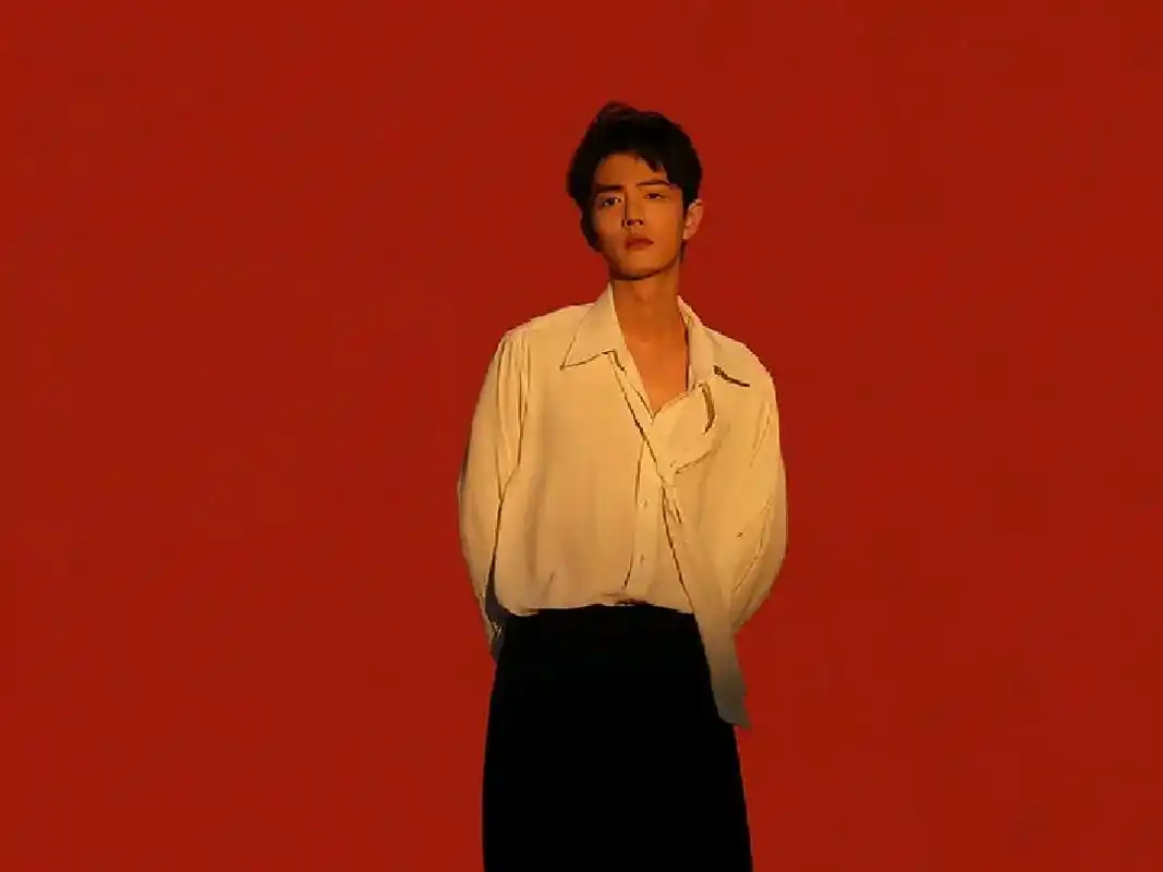 肖战  我掀起山河奔向你,踏进星辰来访你  #红墙氛围照  - 抖音