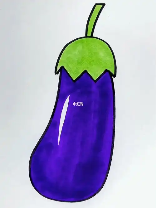 一个w一个u画茄子,简单又好看#简笔画  #儿童简笔画  #亲子简笔画