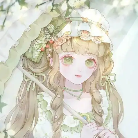 仙气动漫女生头像我喜欢一年四季只是因为四季有你