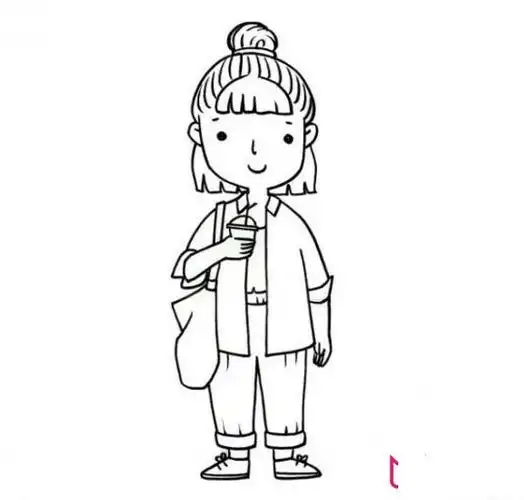 漂亮的人物简笔画大全,q版可爱小女生简笔画人物简笔画人物女简笔画