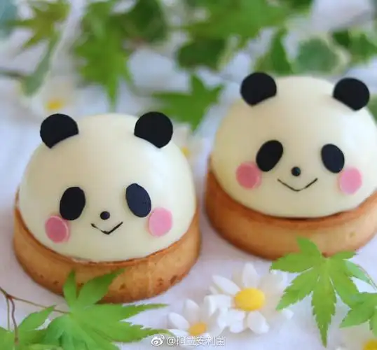 卡通慕斯甜品 可爱,想吃