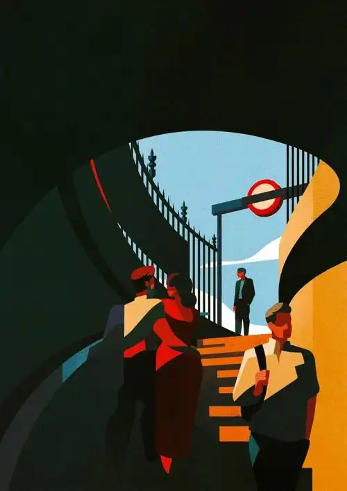 怀旧魅力与现代风格相融合charliedavis极具表现的插画作品