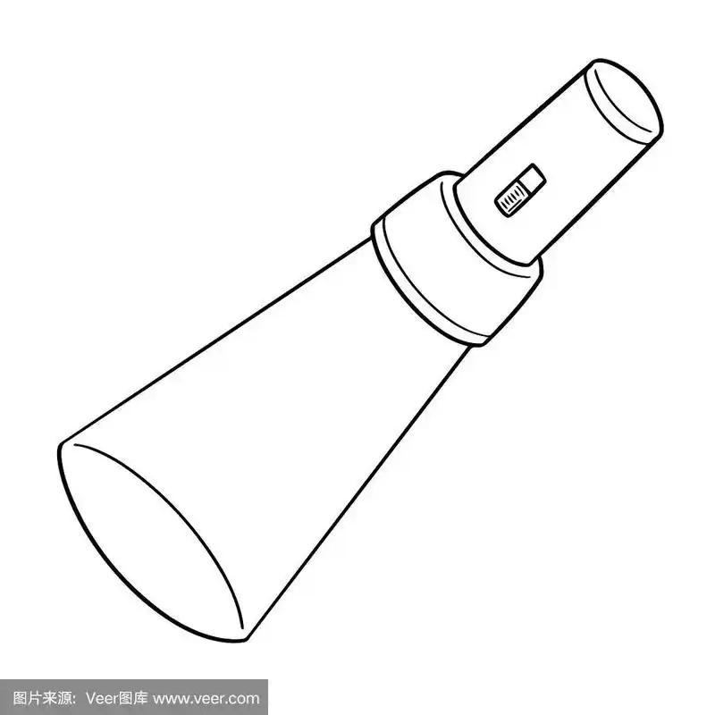 手电筒,能源,夜晚,绘画插图,电灯泡