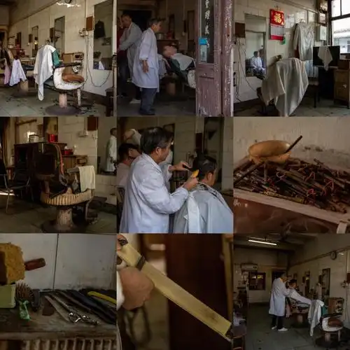 苏州藏在小巷子里的一家老式理发店