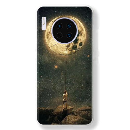 欧美复古插画星空月球华为mate30 20 pro p40 p30 p20 pro 手机壳