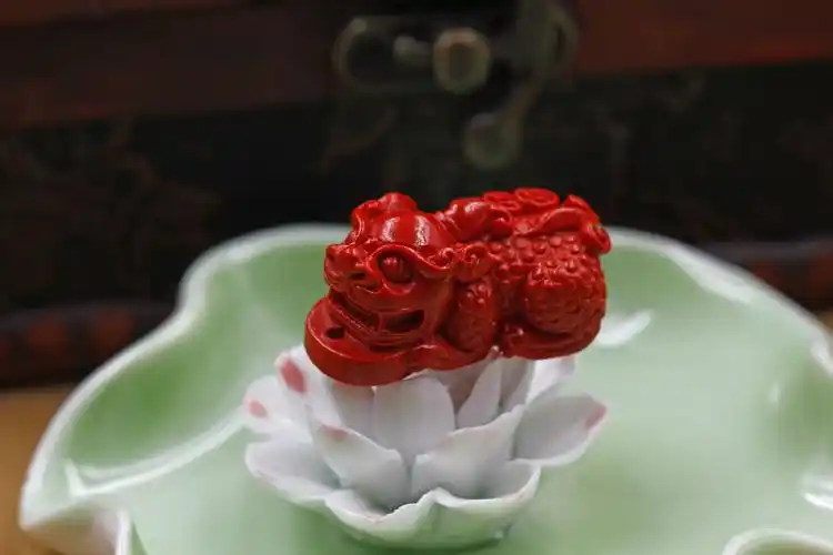 台湾天然朱砂貔貅吊坠 招财 可以穿手链项链配件 diy饰品配件批发