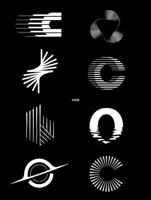 logo设计极简线条的梦幻展现