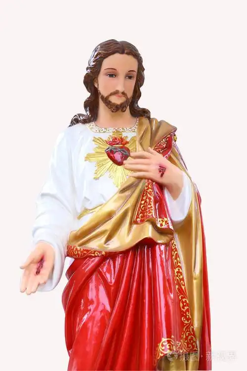 耶稣基督的雕像.神圣的心.基督教符号
