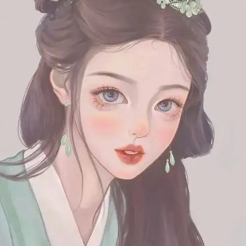 偏古风手绘女生头像